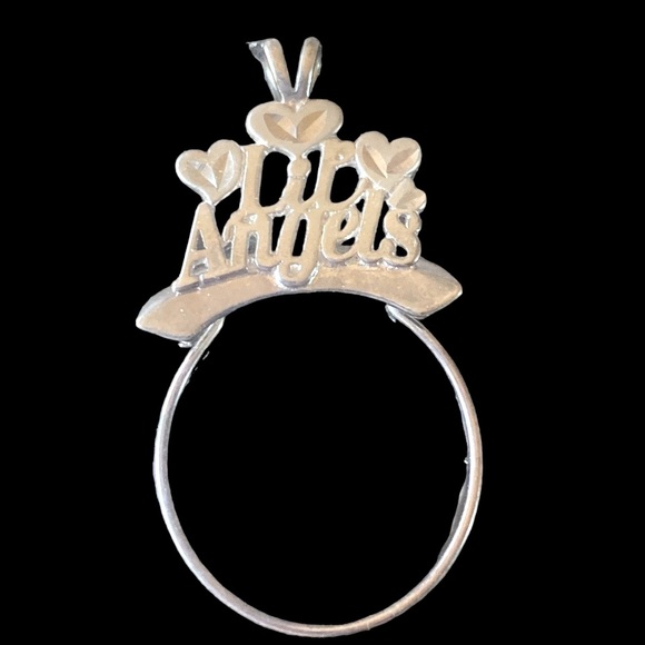 Vintage Silver “Lil Angels” Charm Pendant- NWOT - Picture 1 of 6